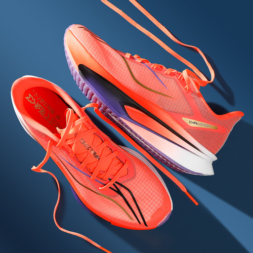 李宁飞电6C跑步鞋男2026春季新款䨻丝轻质高回弹透气竞速比赛跑鞋