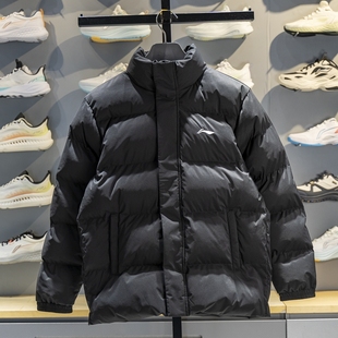 李宁无帽短棉服男款2025冬季新款运动休闲加厚防风保暖宽松外套