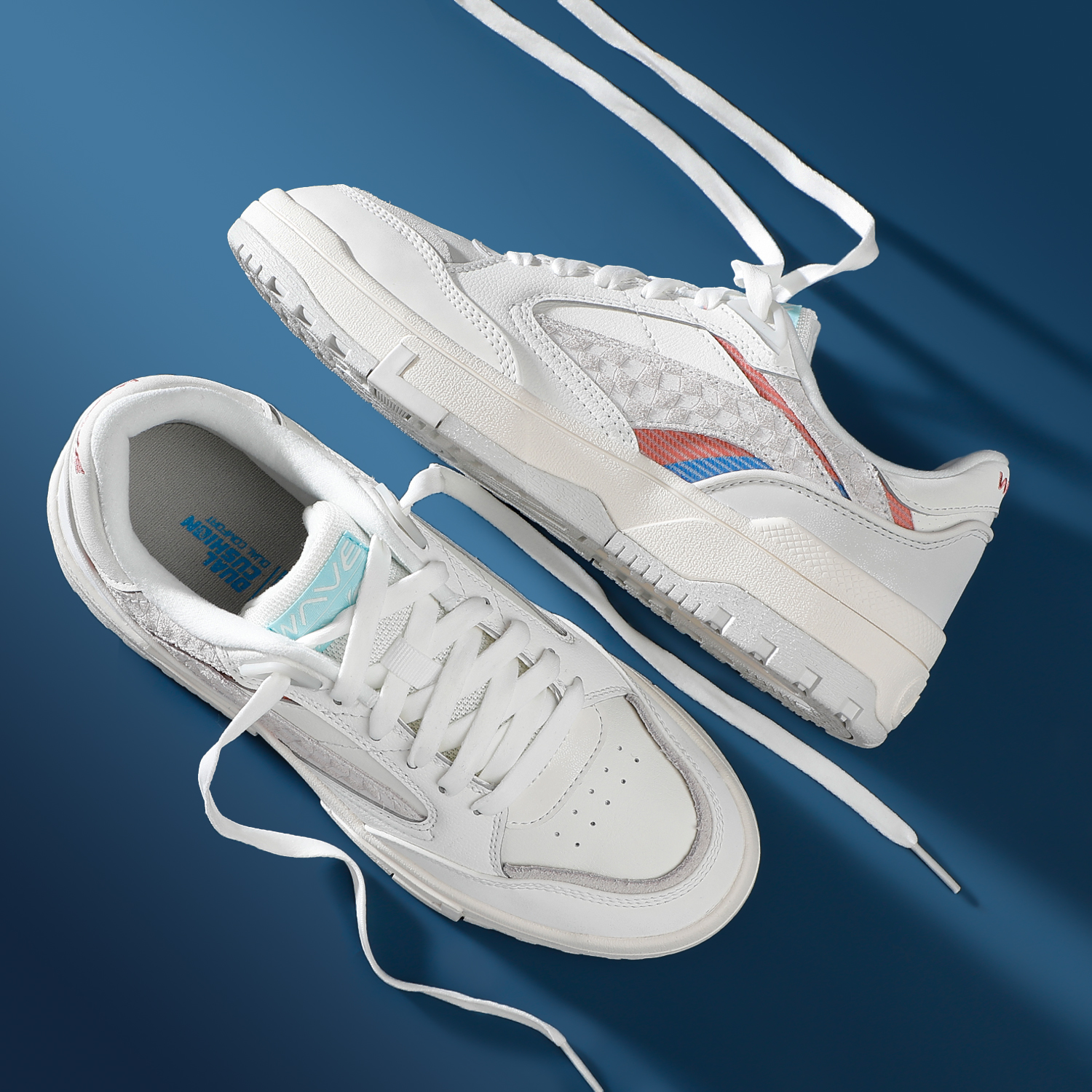 李宁秋冬款休闲鞋女鞋2025冬季新款惟吾LOW舒适软弹经典潮流板鞋