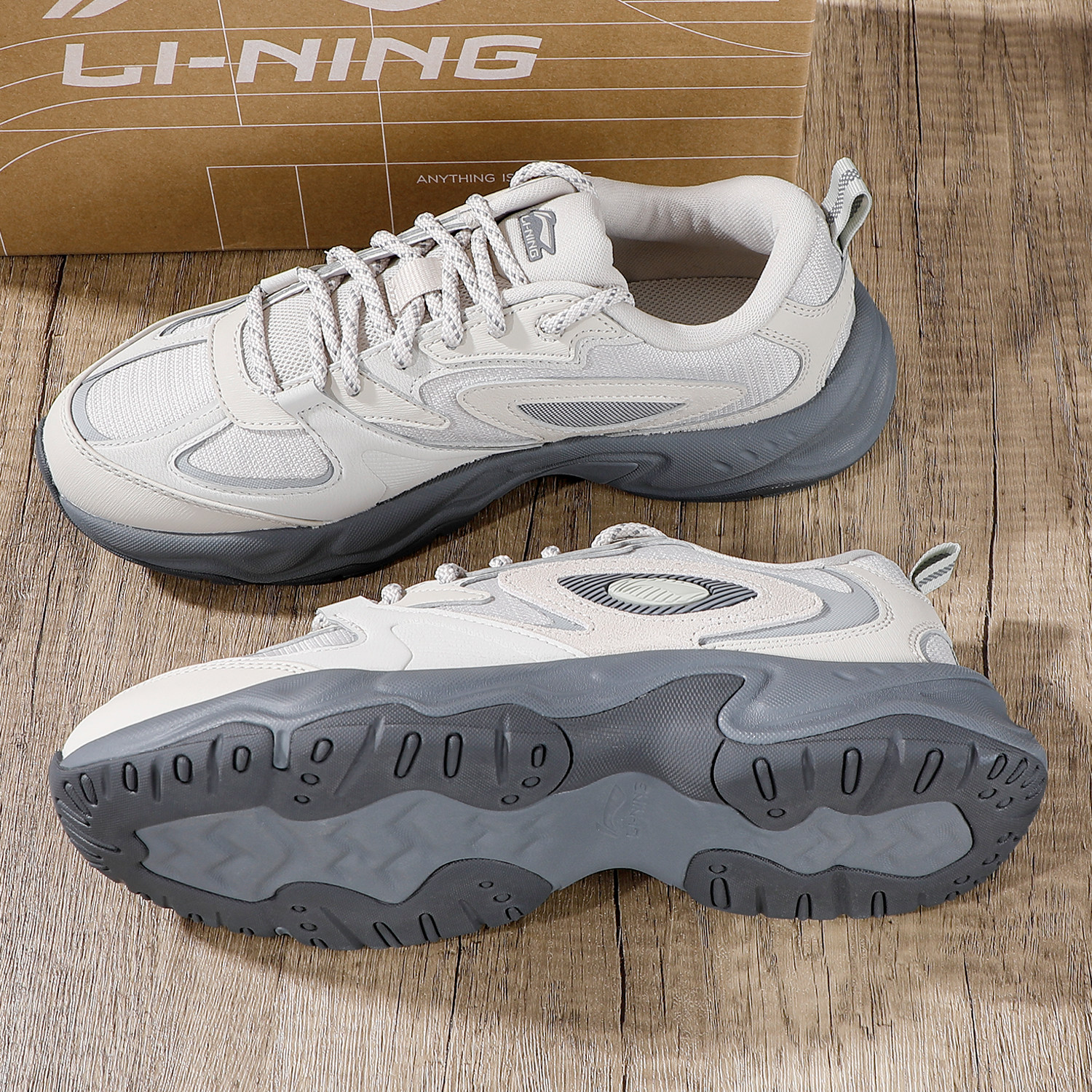 李宁海鸥休闲鞋男2025冬季新款运动潮流系列运动鞋复古经典老爹鞋,运动鞋new,运动休闲鞋,淘宝优惠券,粉丝福利购,淘宝优惠卷