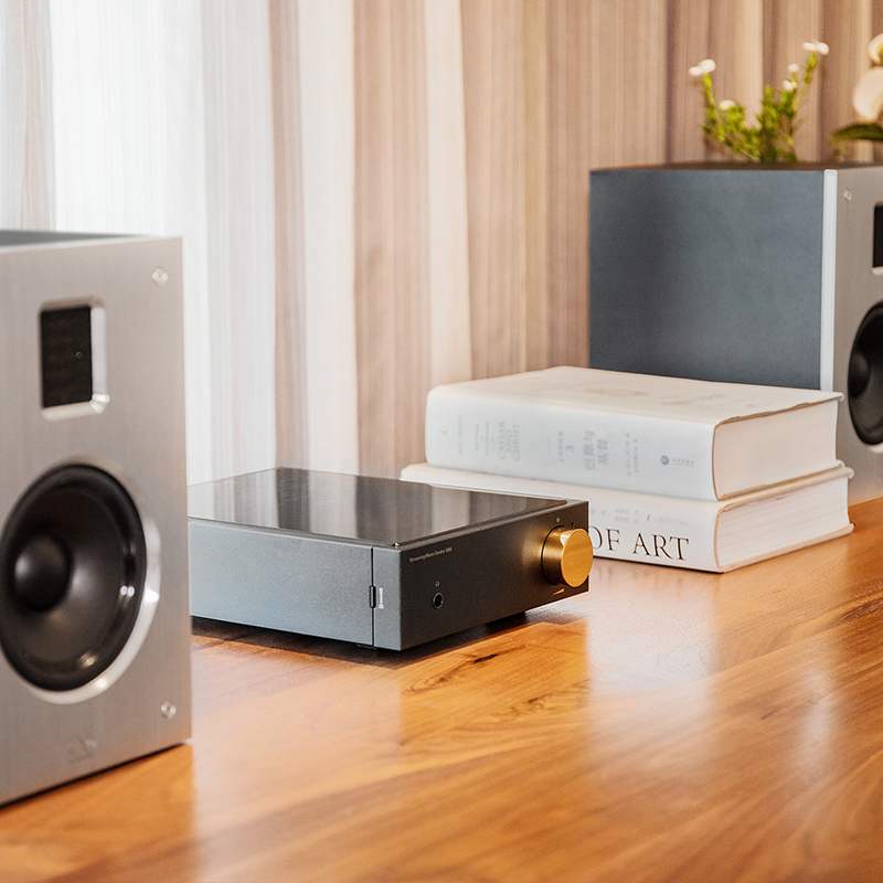 山灵JET1无源音箱+EA5流媒体 U盘硬盘蓝牙光纤组合桌面音响