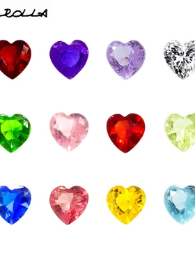 迷你透明饰品locket charms 12色水晶生辰石 相盒生日石配饰