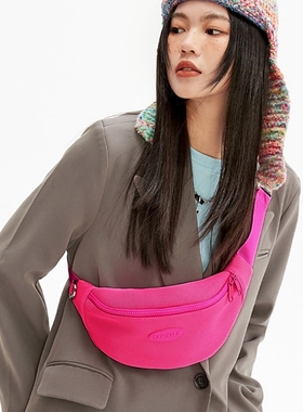 骑行日系潮牌胸包男小众休闲斜挎包女单肩包轻便防盗通勤运动腰包