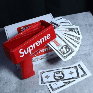 Supre喷钱枪吾家有喜吐钱机撒钱射钱抖音网红婚礼派对道具喷钞机