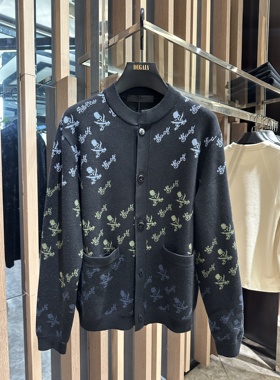 DARTIN BONAPARTO 25秋冬新款 男士满印花版针织开衫 SDC2513121