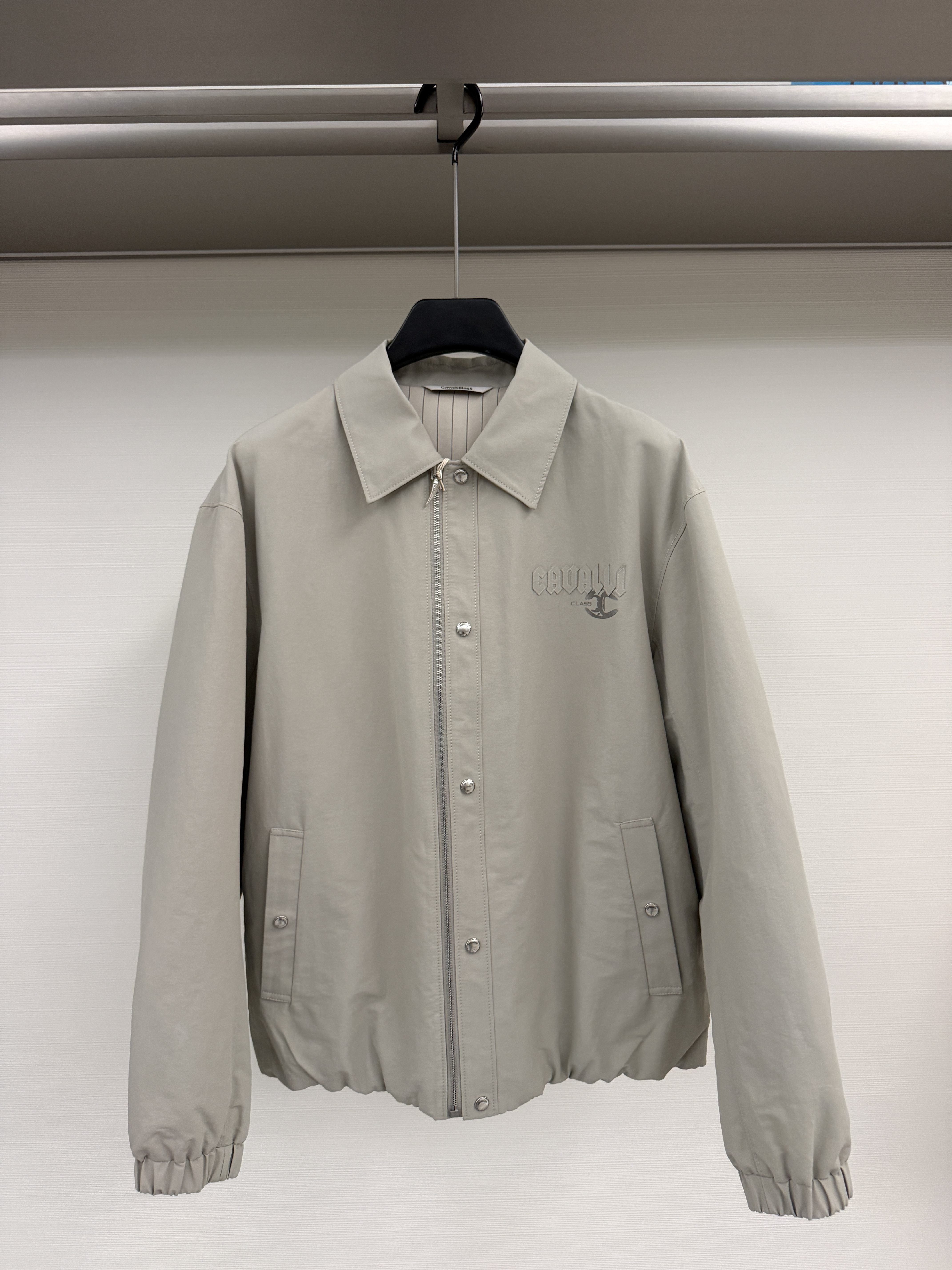 Cavalli Class男装26秋冬新款棉服绣标宽松翻领外套CM082F3539