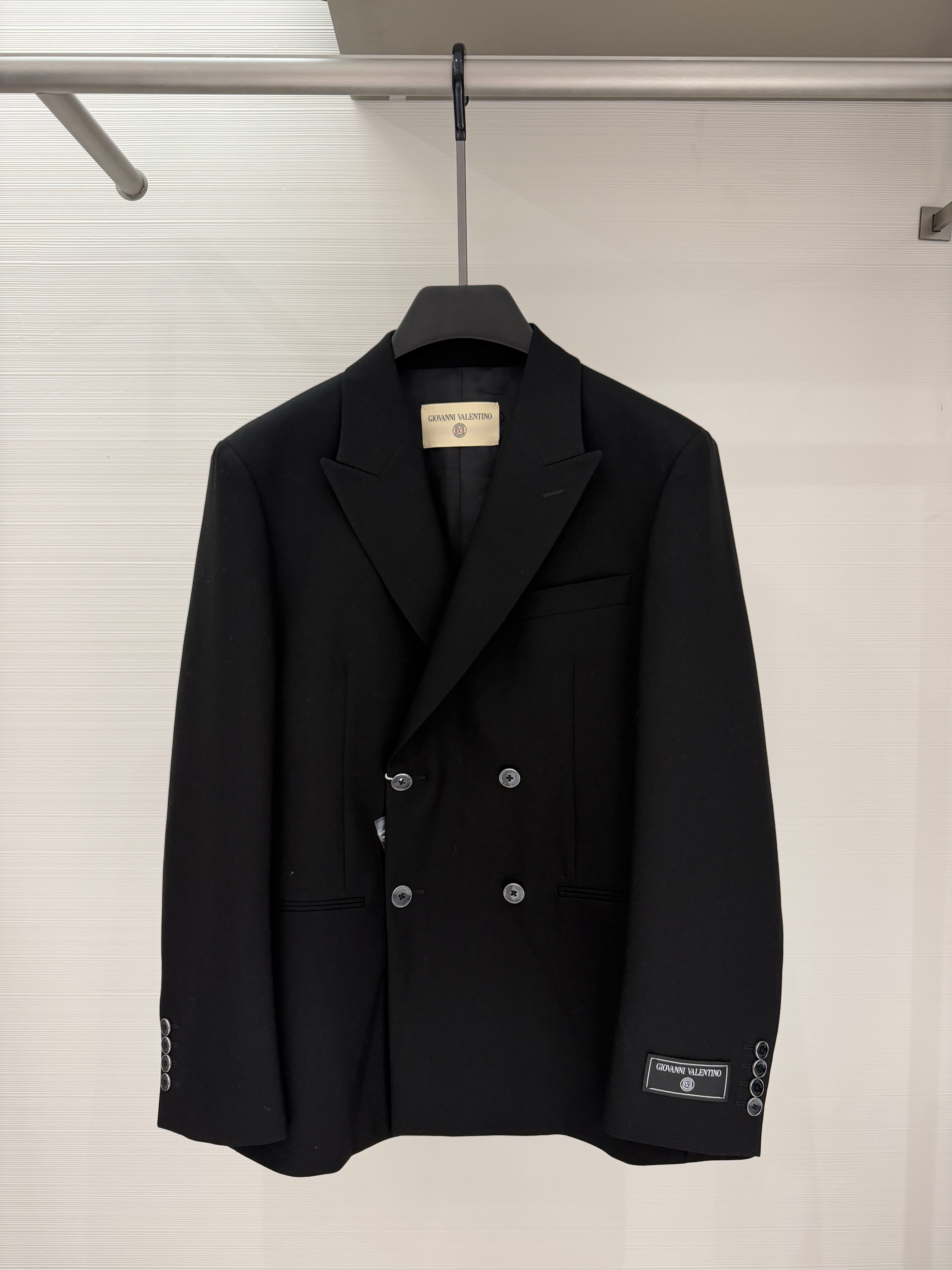 Giovanni Valentino男装26秋冬新款休闲西服双排扣阔版VT63587053