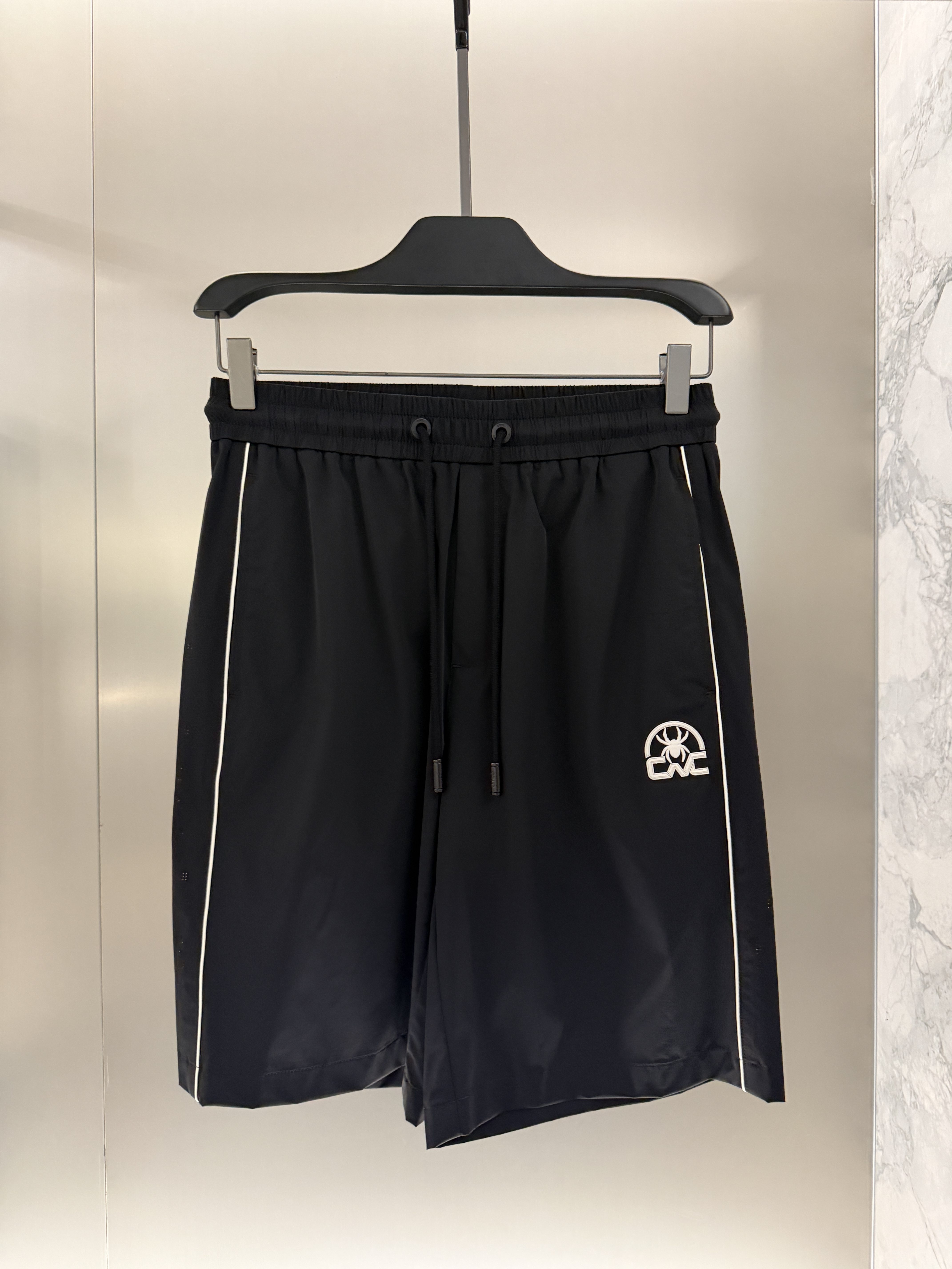 CNC男装26夏季新款绣标休闲短裤男士直筒薄款透气短裤宽松297009