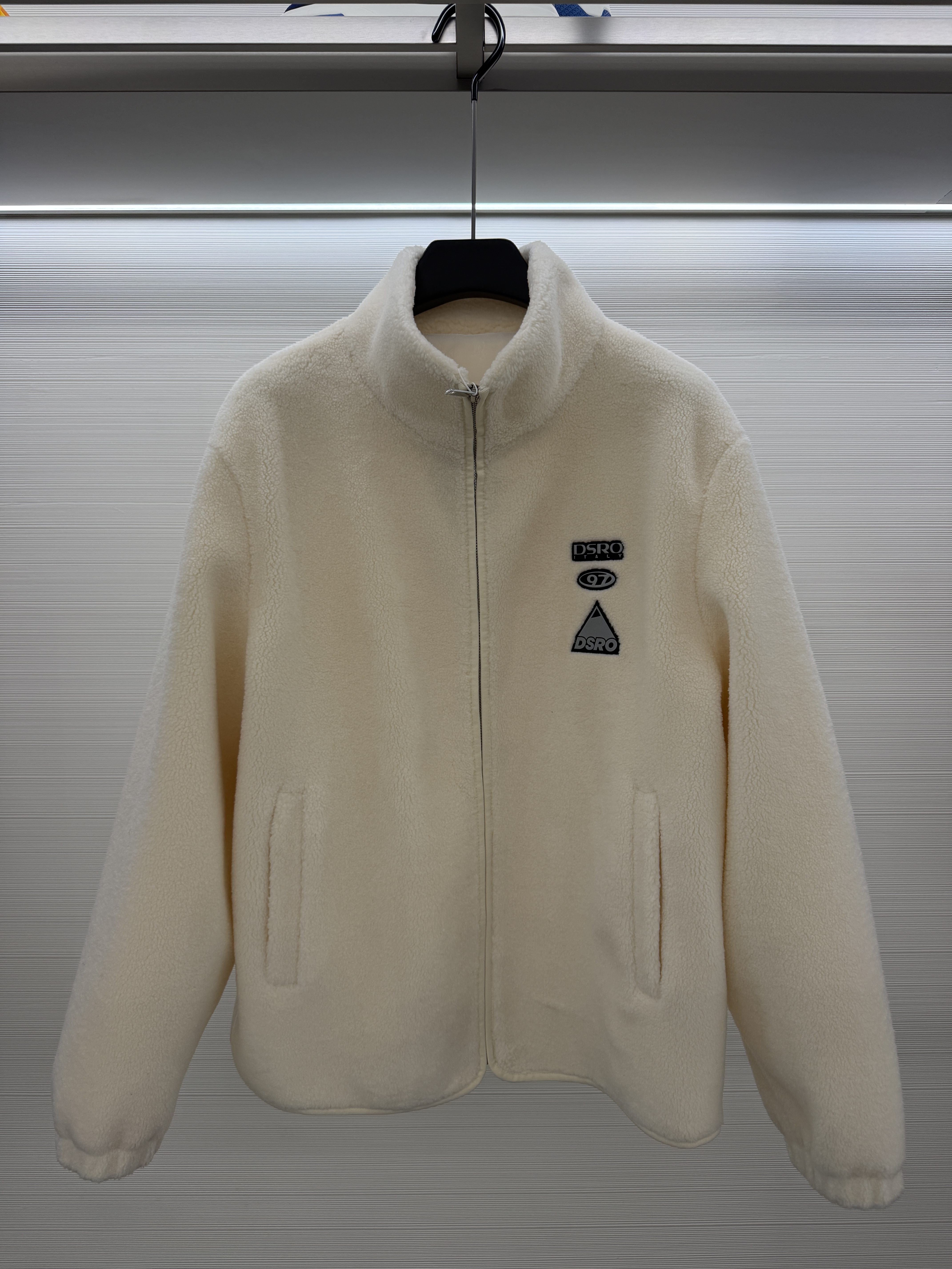 DOSERMO男装26秋冬新款毛料休闲服字母刺绣立领保暖外套662764500