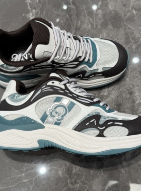 CNC 26春夏新款 男士时尚logo拼色厚底系带休闲鞋 811H105309