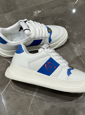 Cavalli CLASS 25春夏新款 男士撞色字母厚底系带休闲鞋CA2FES11C