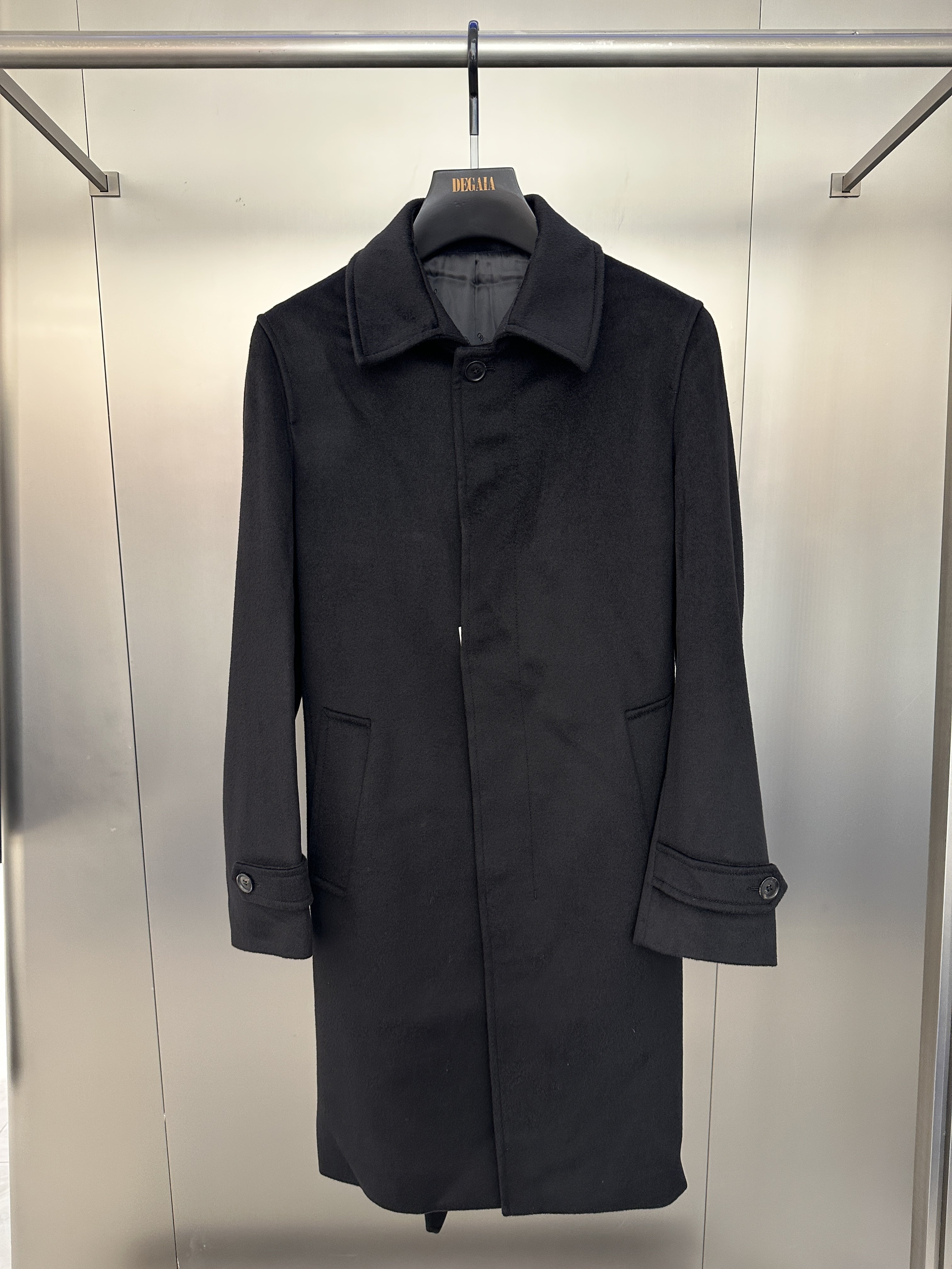 DOSERMO 鼎锋秋冬推荐 男士时尚腰带长款翻领羊毛大衣 661644620