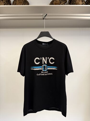 CNC 26春夏新款 男士时尚字母logo印花休闲短袖T恤 811H262115