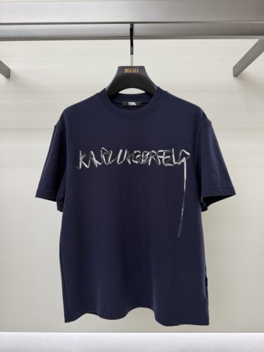 Karl Lagerfeld男装26秋冬新款短袖T恤字母印花棉质1K1G50602820