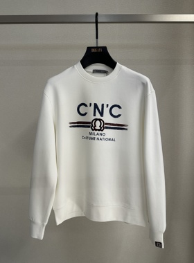 CNC 25秋冬新款 男士时尚字母logo印花休闲长袖卫衣 811G364002