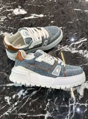 Buzz Robbins 鼎锋推荐 男士字母拼色厚底休闲鞋 BR82406-01