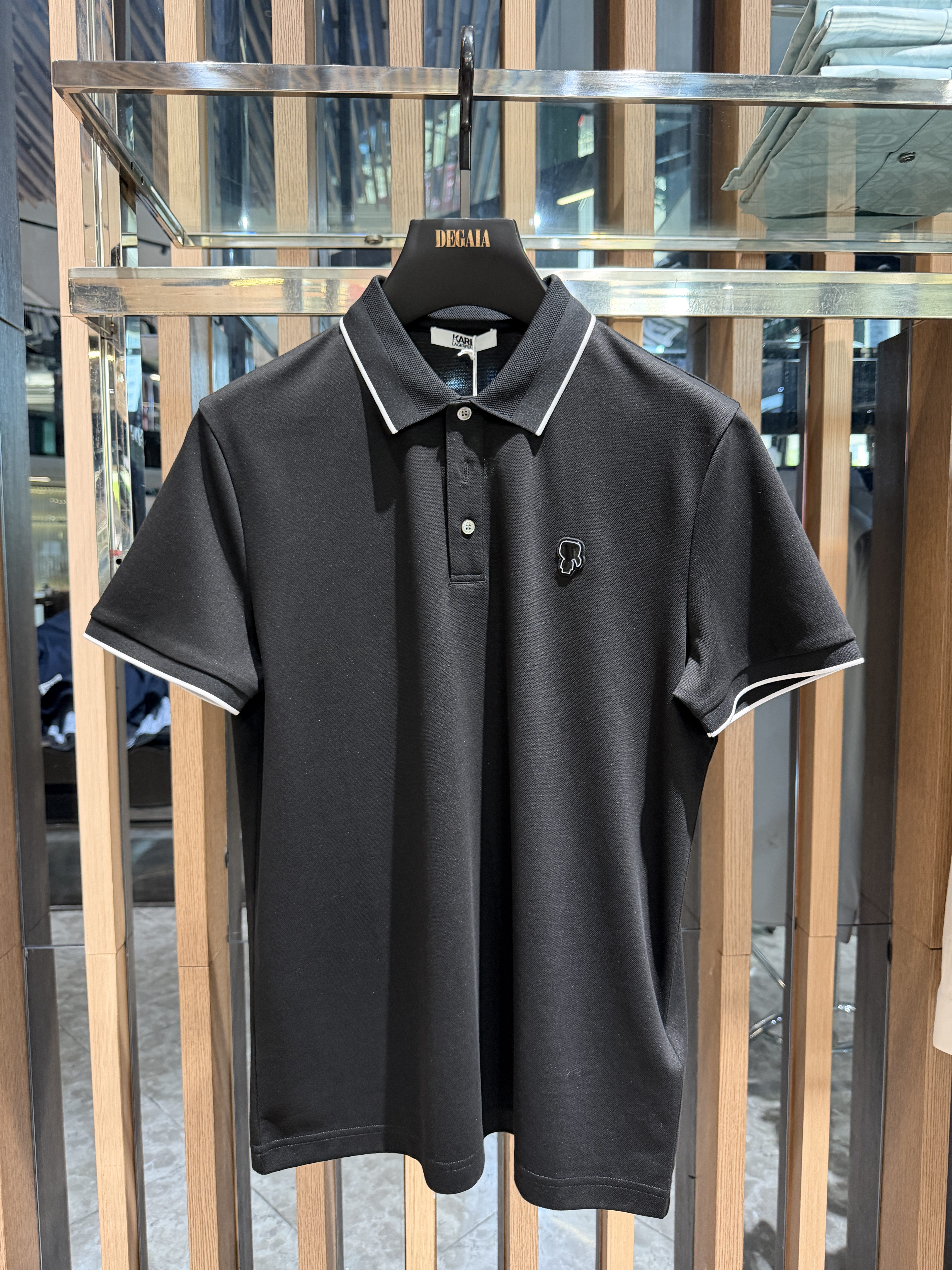 Karl Lagerfeld男装26夏季新款绣标短袖Polo衫休闲1K1G30606122