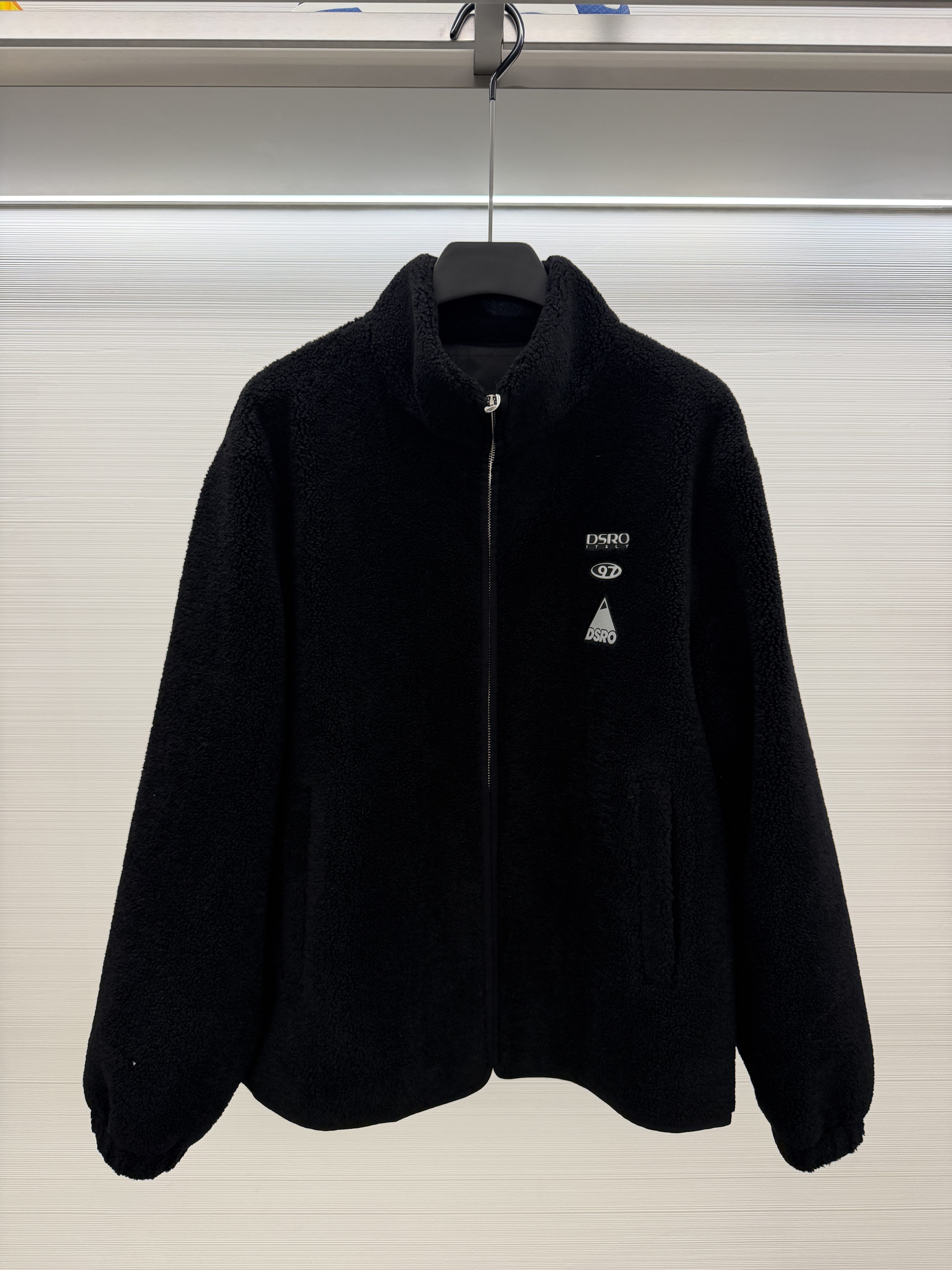 DOSERMO男装26秋冬新款毛料休闲服字母刺绣立领保暖外套662764500