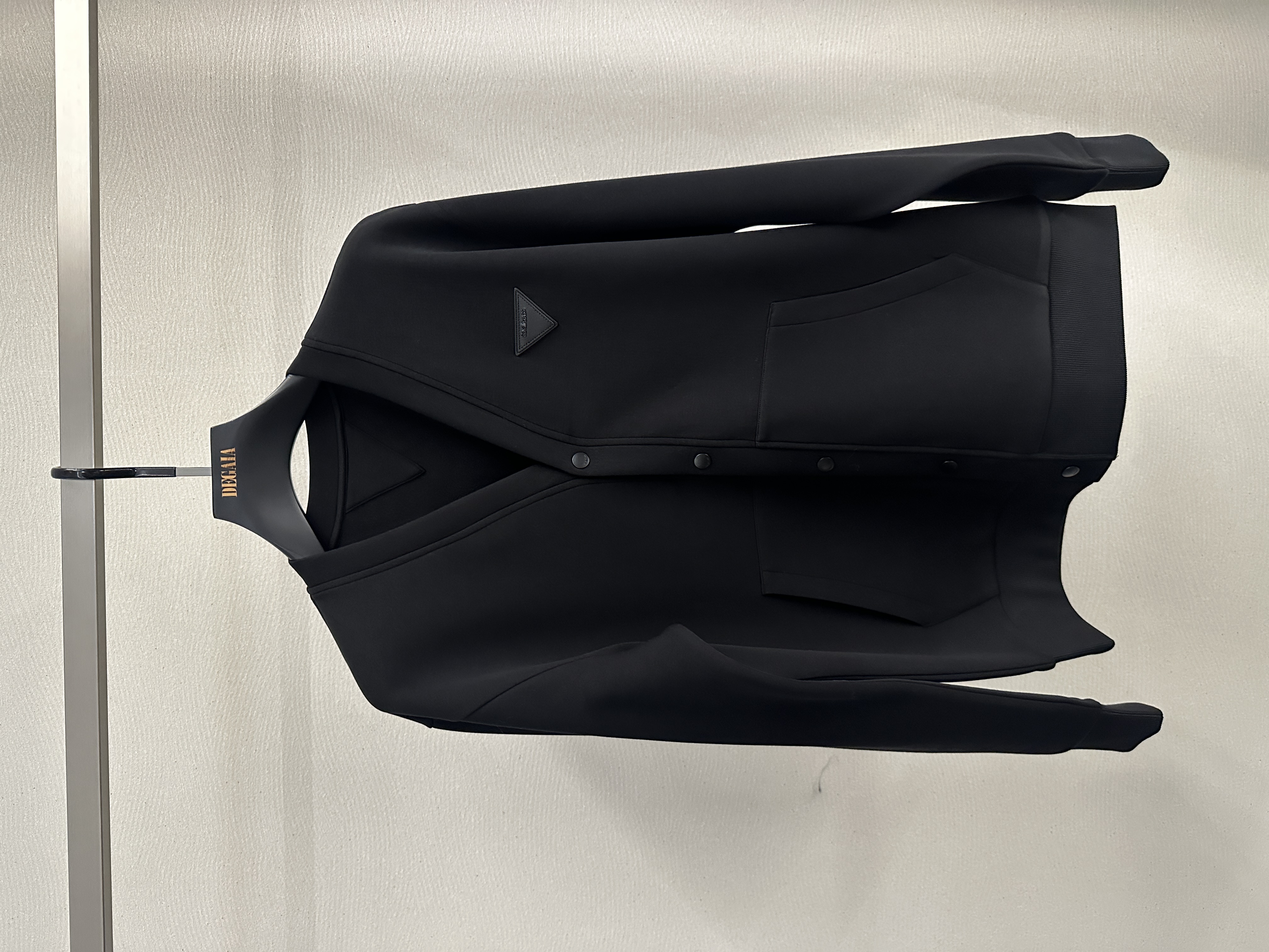 Cavalli CLASS 25秋冬新款 男士倒三角绣标V领薄绒夹克CM072E3621