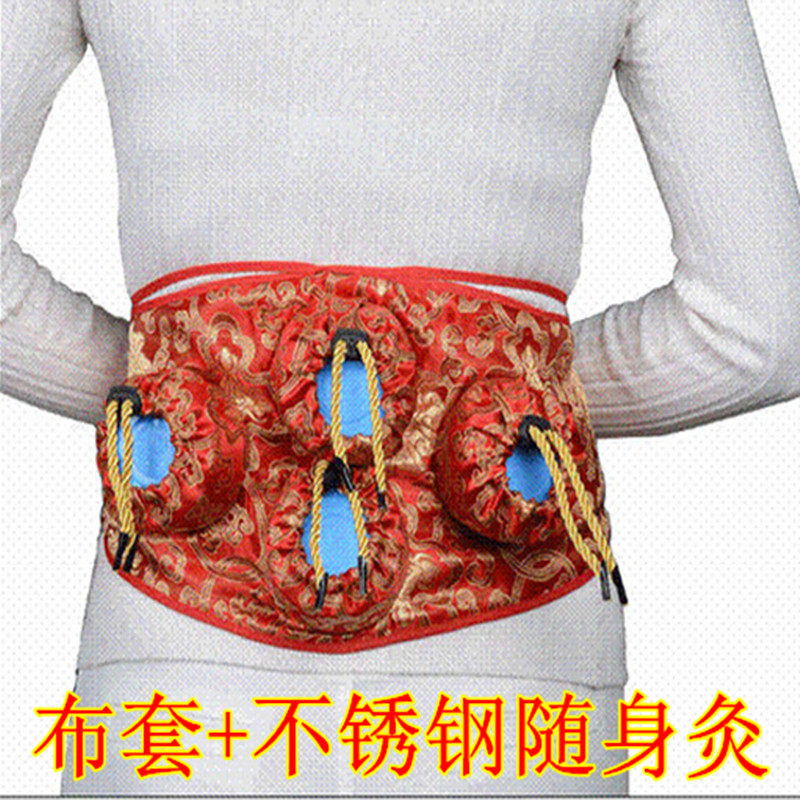 正品包邮家用艾灸盒随身灸便携式不锈钢纯铜艾草盒温灸艾灸器具