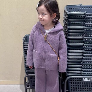 森系女装套装女童轻奢小众高端秋冬小香风2024新款韩系高级感穿搭