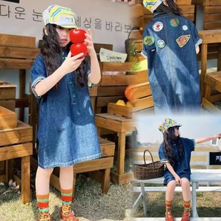 女大童连衣裙轻奢小众高端超好看2025炸街女童裙子韩系高级感网红