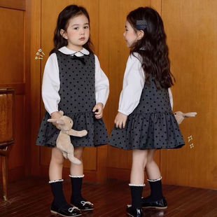 女童秋季连衣裙韩式风早入秋高级感2024新款洋气轻奢小众高端温柔