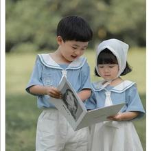 儿童套装女夏2025新款爆款高级感兄妹装一大一小夏日多巴胺高端炸