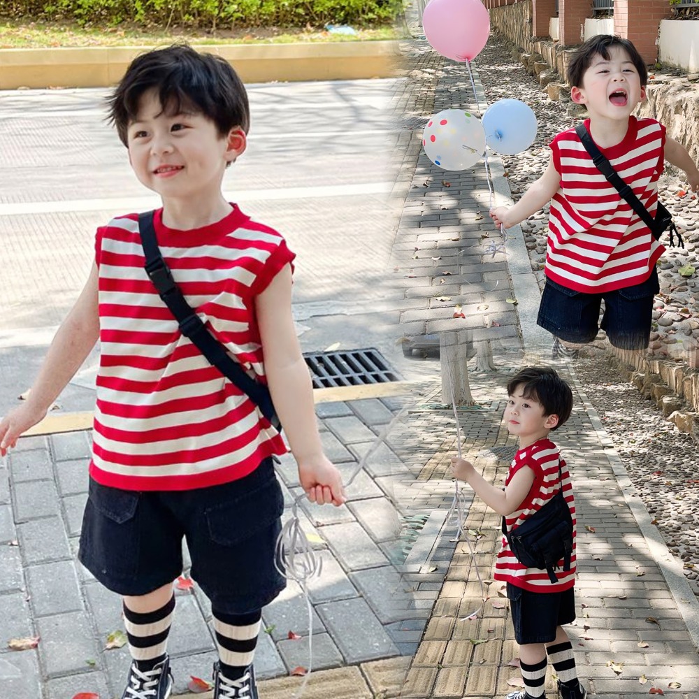 小童男装夏装潮帅气套装两件套夏