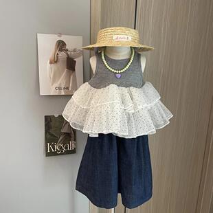 6岁女孩套装时尚洋气时髦女童韩系慵懒风穿搭巨好看夏季洋气夏天5