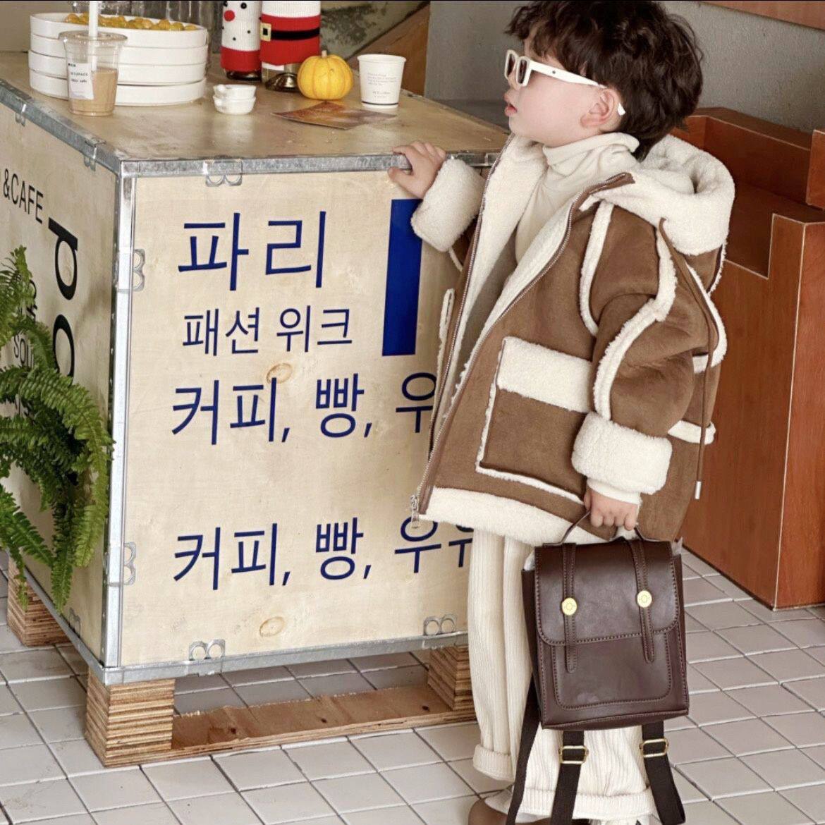 男童巨好看冬装套装韩系穿搭好看