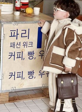 男童巨好看冬装套装韩系穿搭超好看三岁儿童女装2025新款洋气帅气