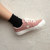Giày siêu lửa nữ phiên bản Hàn Quốc của ulzzang ong thêu giày vải ya với đôi giày nhỏ màu hồng - Plimsolls giầy nữ adidas