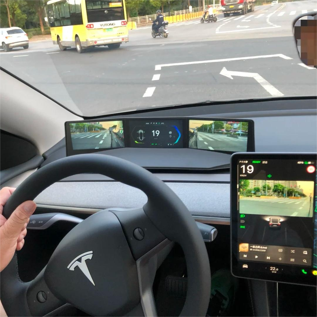 适用于Tesla特斯拉ModelY/3电子后视镜 倒车镜侧盲区摄像头仪表盘