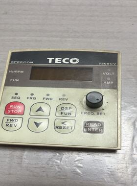 东元7300CV变频器面板 显示板 功能包好 实拍 功能包