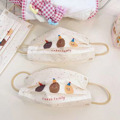 原创卡通动画饼干家族曲奇高颜值印花可爱一次性防护口罩透气秋冬