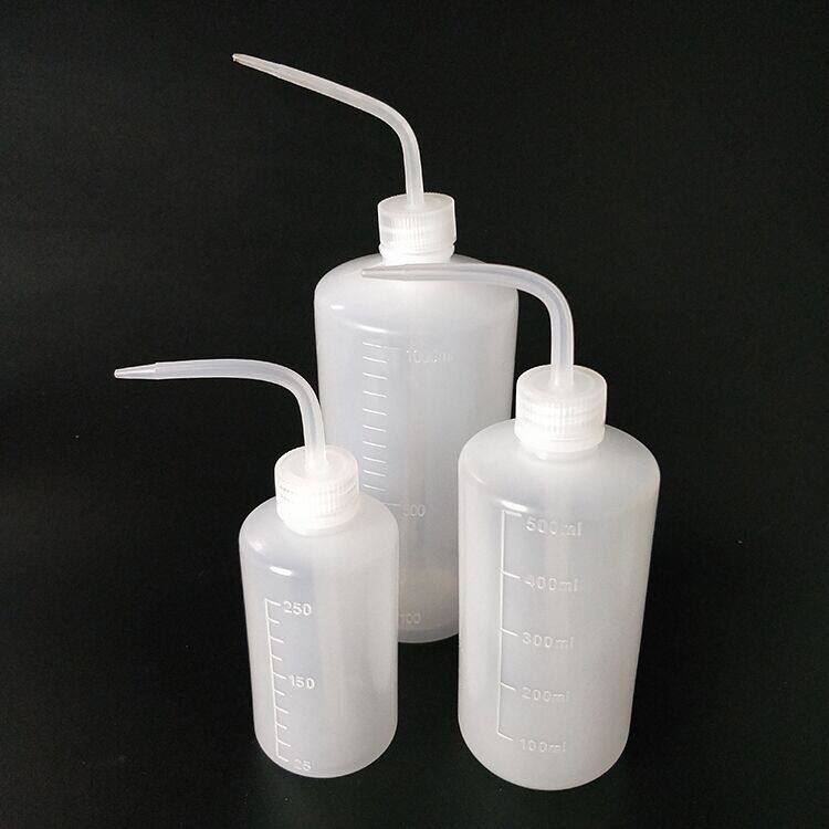 塑料洗瓶500ml 弯头洗瓶半透明冲洗瓶清洗瓶吹气瓶挤压浇水壶滴瓶