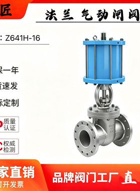 Z641H-16P304不锈钢法兰气动闸阀导热油直行程铸钢Z641W-16P