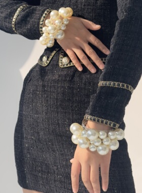 ARTIST 小众设计感重工珍珠手镯女高级感轻奢手环手饰手链