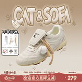 复古德训鞋 猫与沙发 运动赛车鞋 子做旧流浪鞋 复古白足球鞋 新款