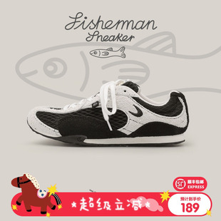 【渔网系列】猫与沙发/渔网鞋粗网透气薄底鞋撞色设计休闲运动鞋