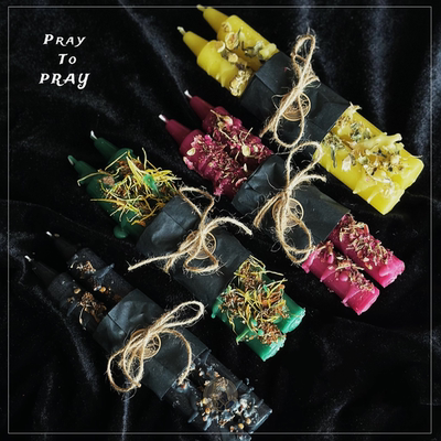 蜡烛hoodoo药草系列传统配方原创香氛套装繁荣幸运清理