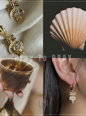 独家设计「爱之灵药」爱神祝福能量耳坠耳环桃花美貌人缘耳夹