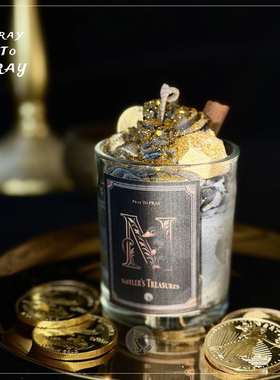 独家！「嗅嗅的宝藏」进口配方繁荣丰盛财财宝藏哈利波特香薰蜡烛