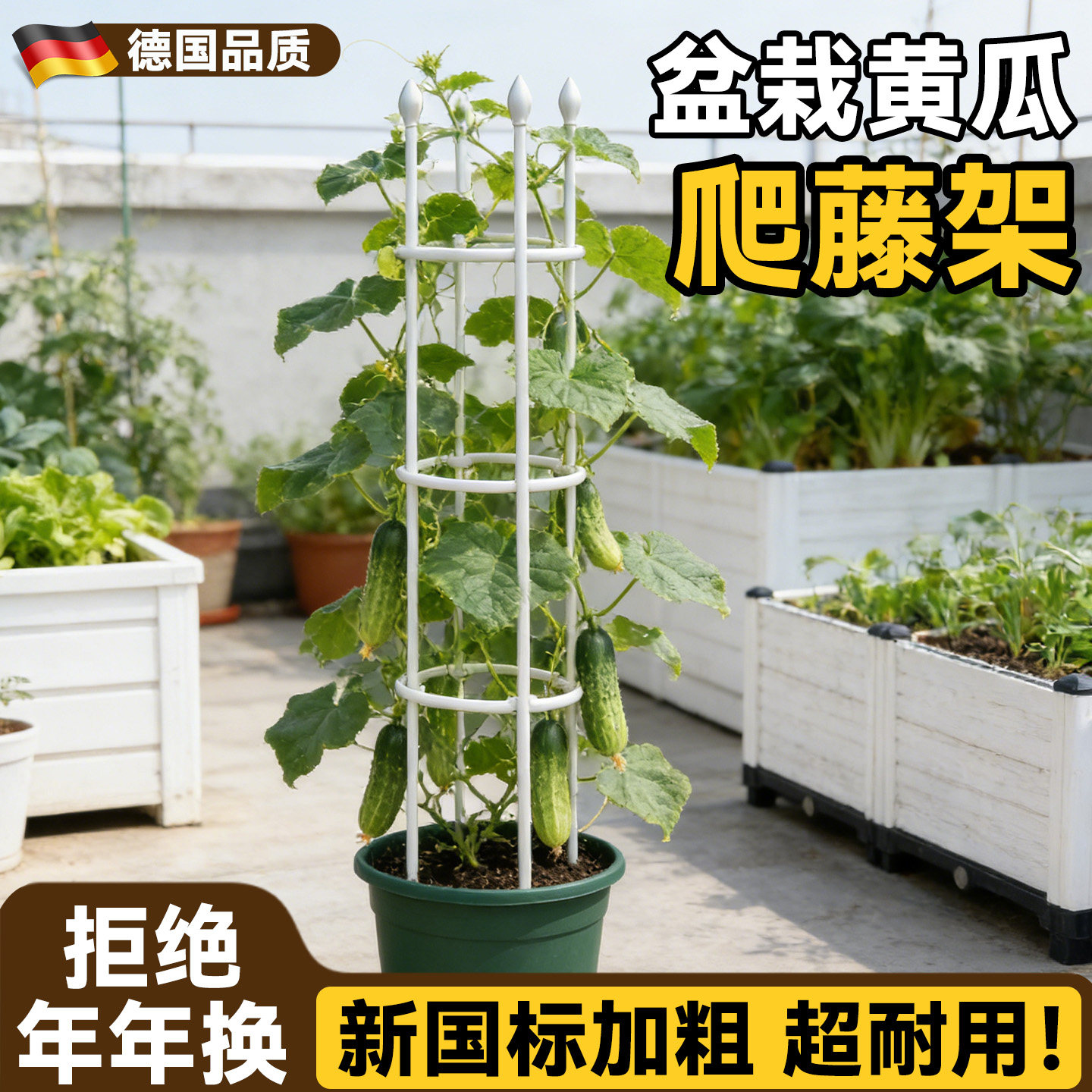 盆栽黄瓜爬藤架豆角架杆花架支撑杆阳台番茄西红柿辣椒攀爬固定架