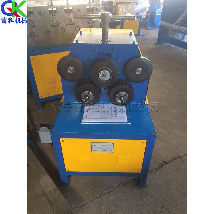 40型角铁卷圆机 工程用法兰弯曲成型机 液压金属内卷外卷机