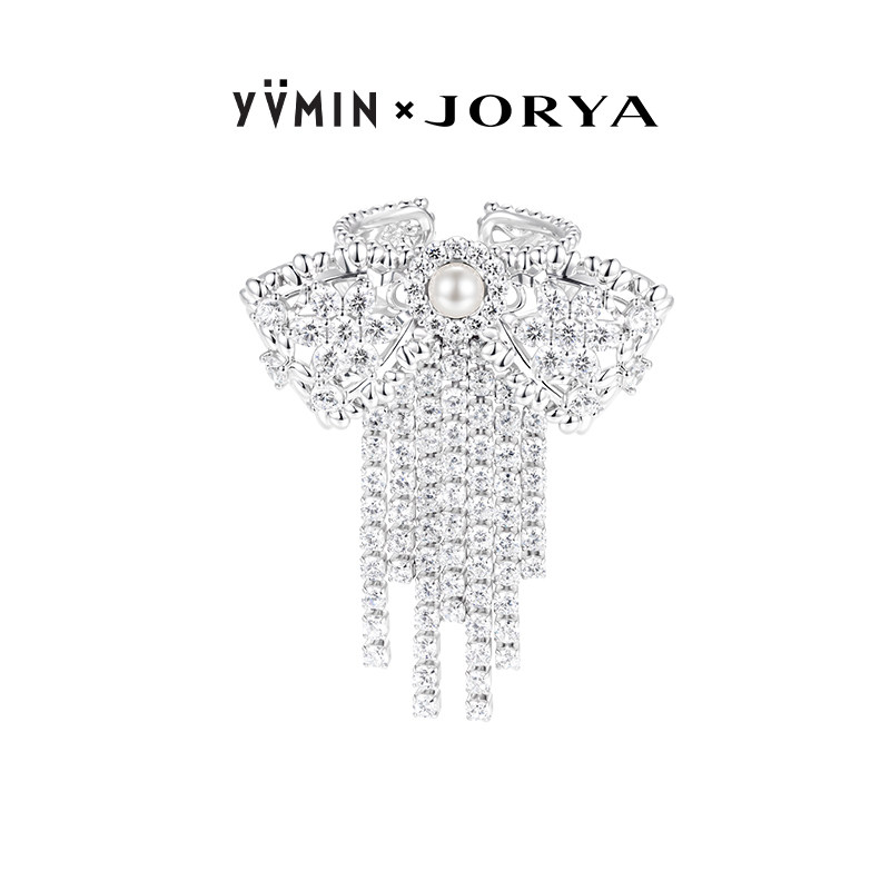 YVMIN尤目 x JORYA 镂空蕾丝蝴蝶结流苏戒指生日礼物设计师新品
