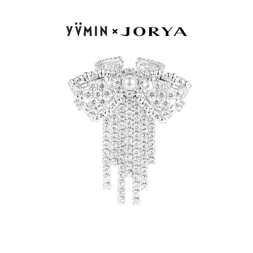 YVMIN尤目 x JORYA 镂空蕾丝蝴蝶结流苏戒指生日礼物设计师新品