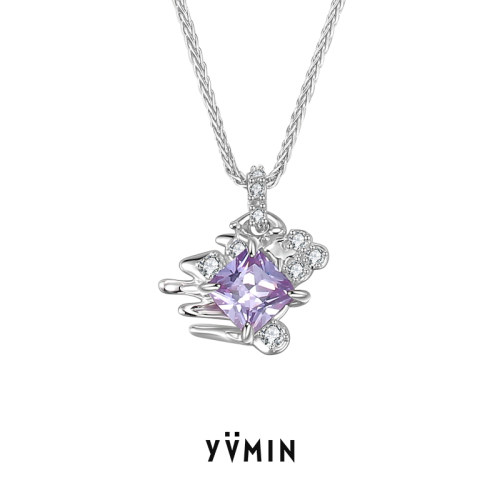 宝石项链紫色素材模板 宝石项链紫色图片下载 小麦优选