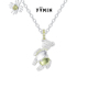 YVMIN尤目 压坏小熊项链葡萄石镶嵌925银锁骨链生日礼物新品